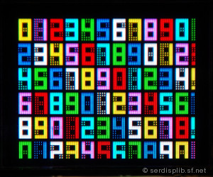 [goldelox testpattern w/ coloured numbers]