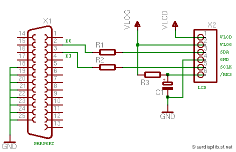 [ericsson r520: circuit for parallel port]