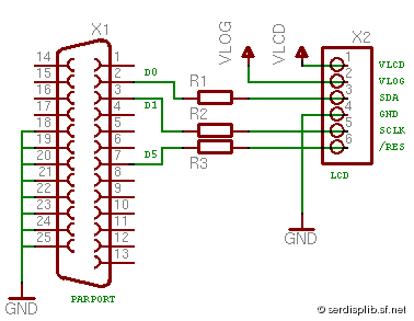 [ericsson r520: circuit for parallel port]