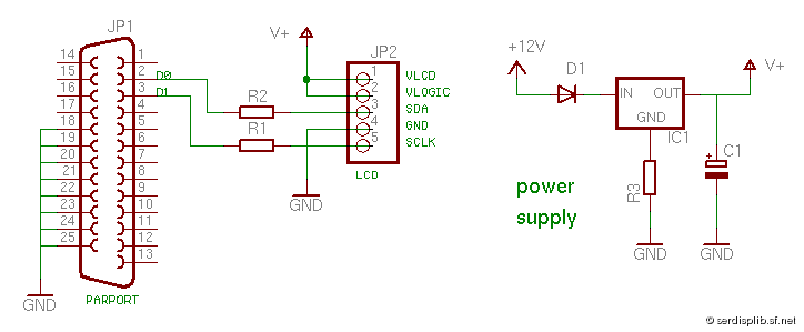 [ericsson t2x: circuit for parallel port]