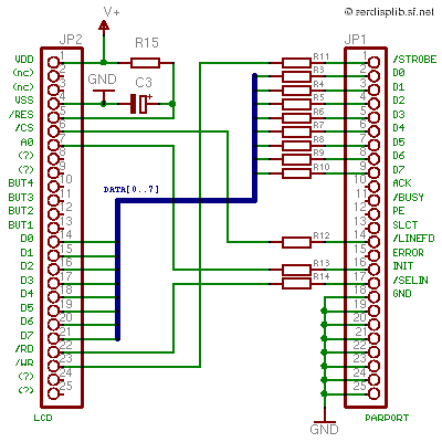 nec21a pager display module (serdisplib)