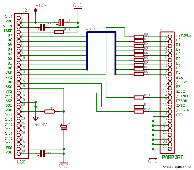 Pictiva 128x64x4 OLED displays (serdisplib)